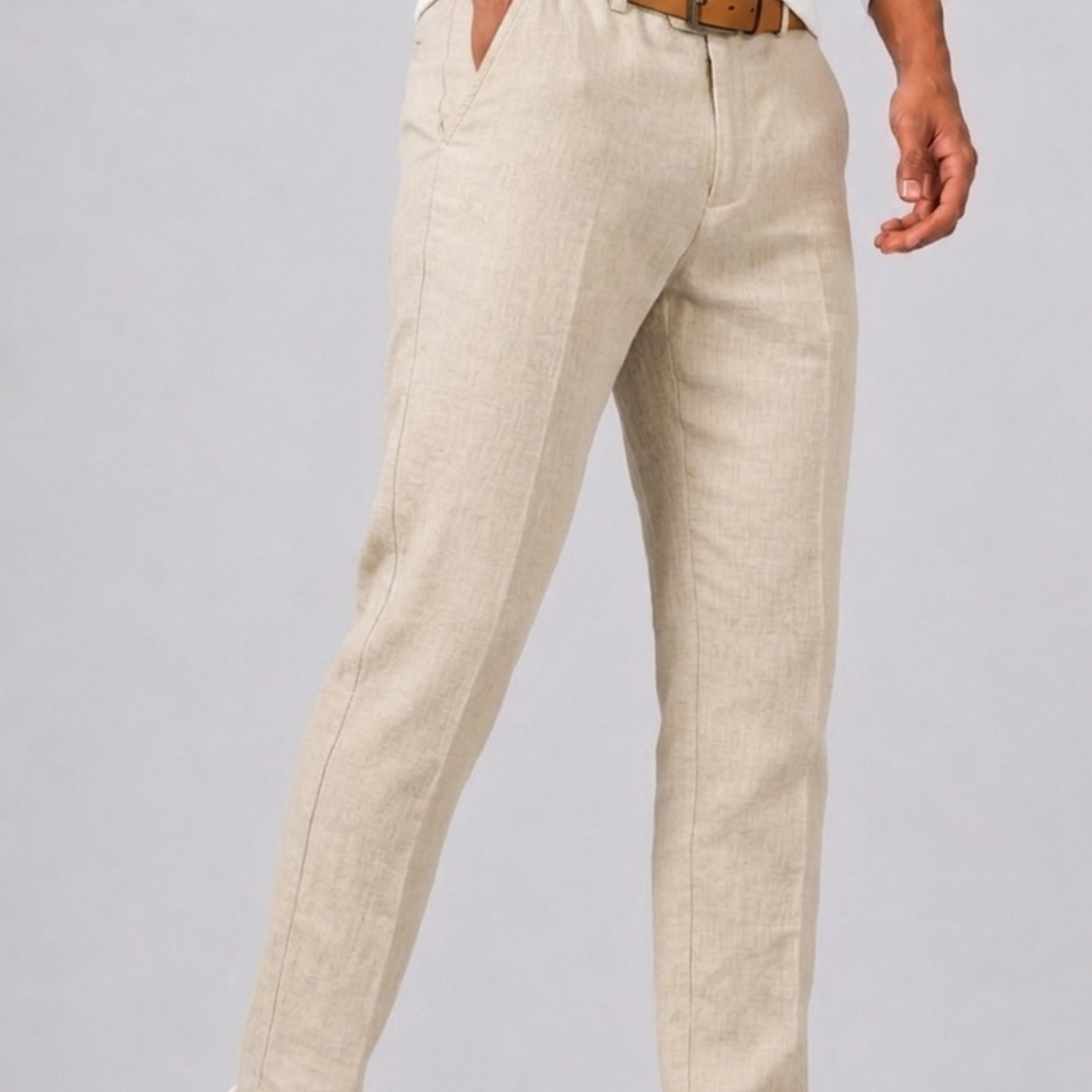 Pantaloni Dritti Con Chiusura A Bottone