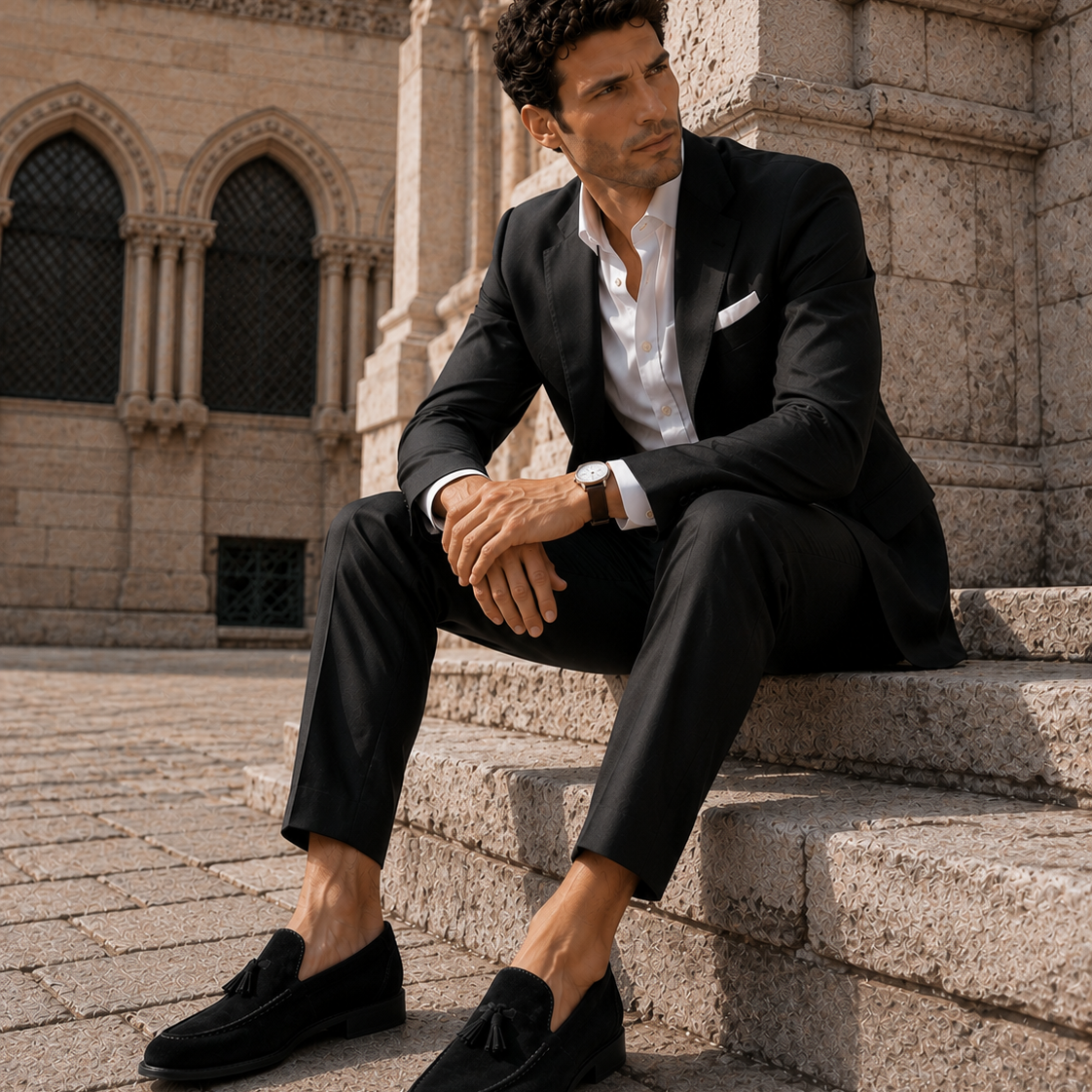 Maison Velutti | Mocassini in Suede con Nappine