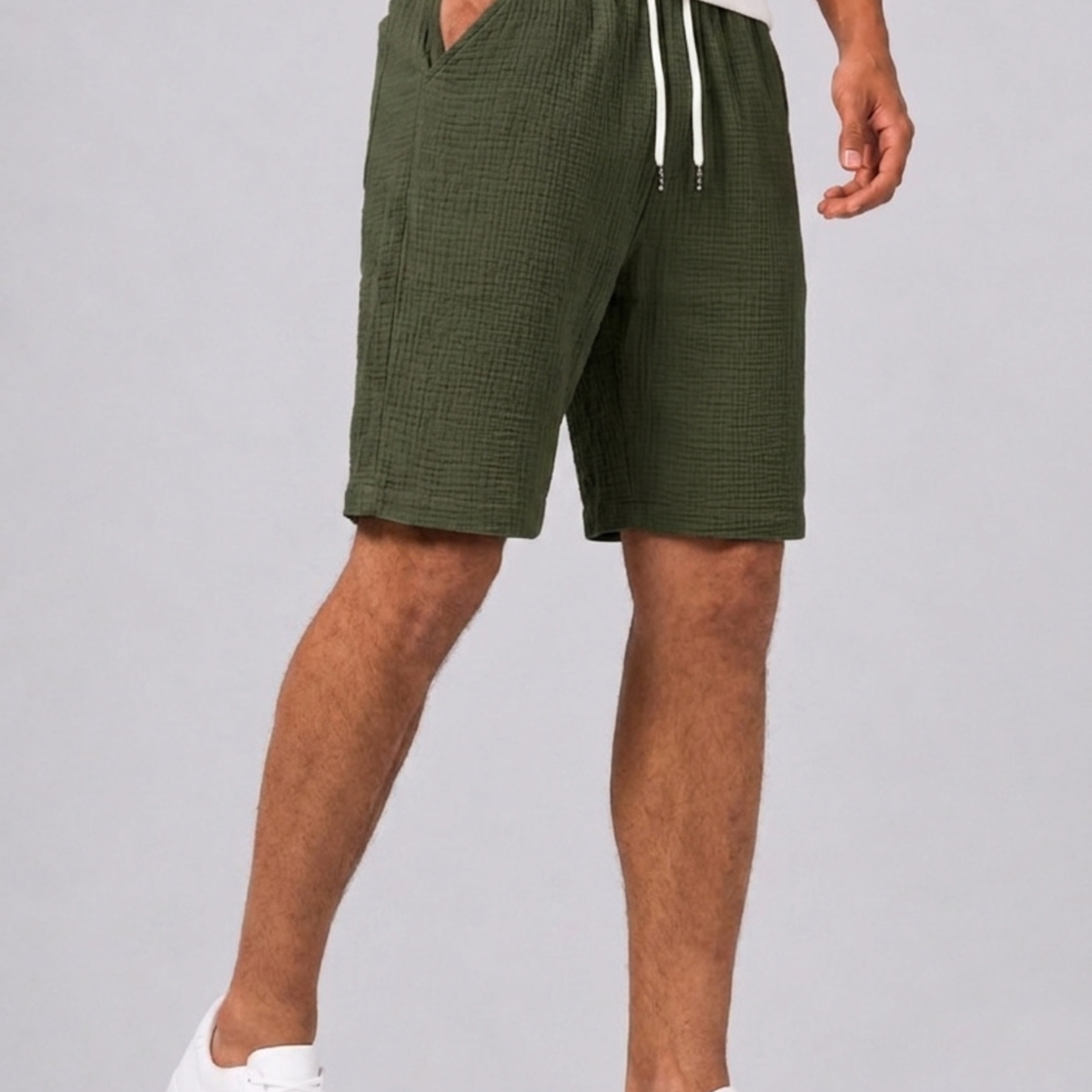 Bermuda Con Vita Elasticizzata E Coulisse