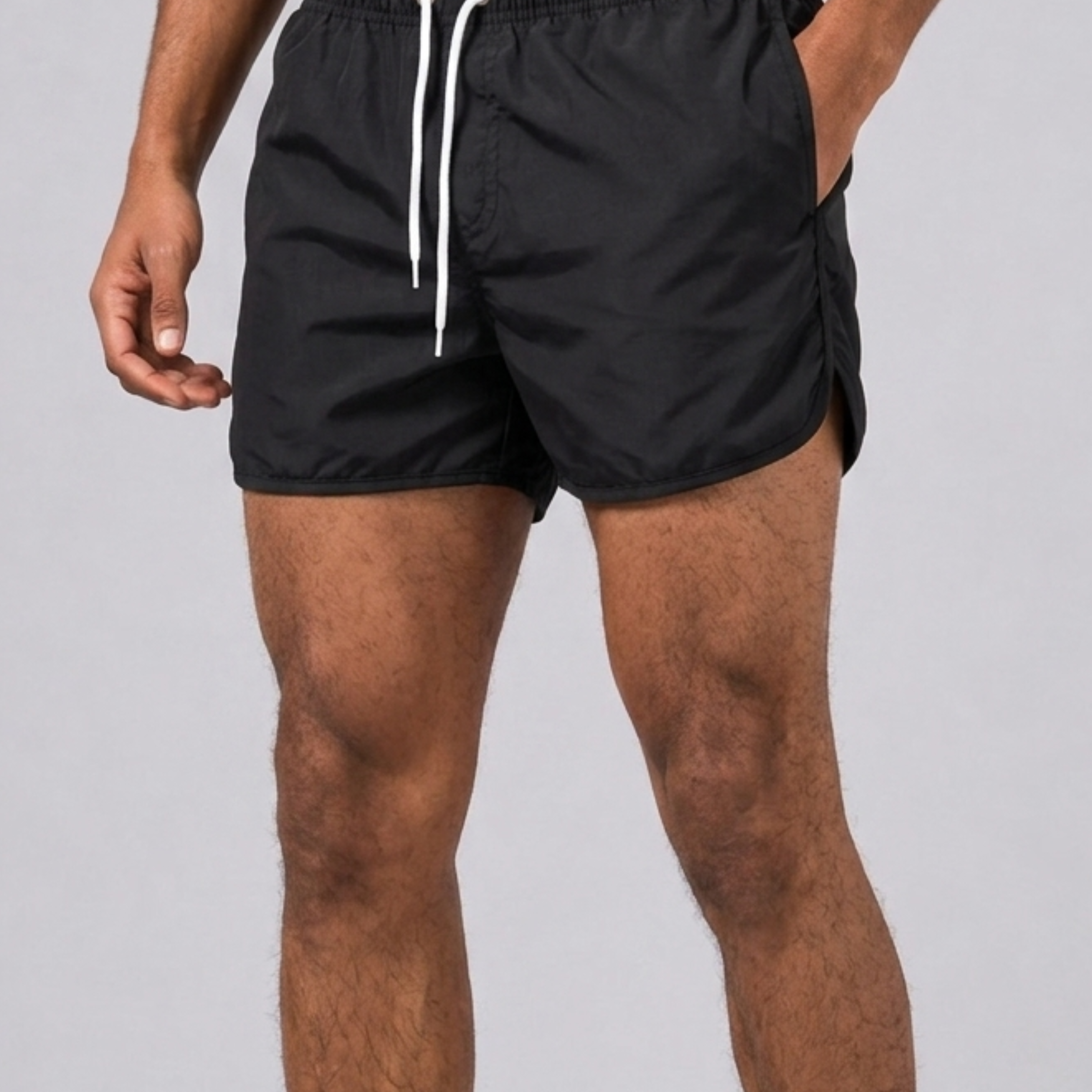 Costume Da Bagno Corto Con Vita Elasticizzata E Coulisse