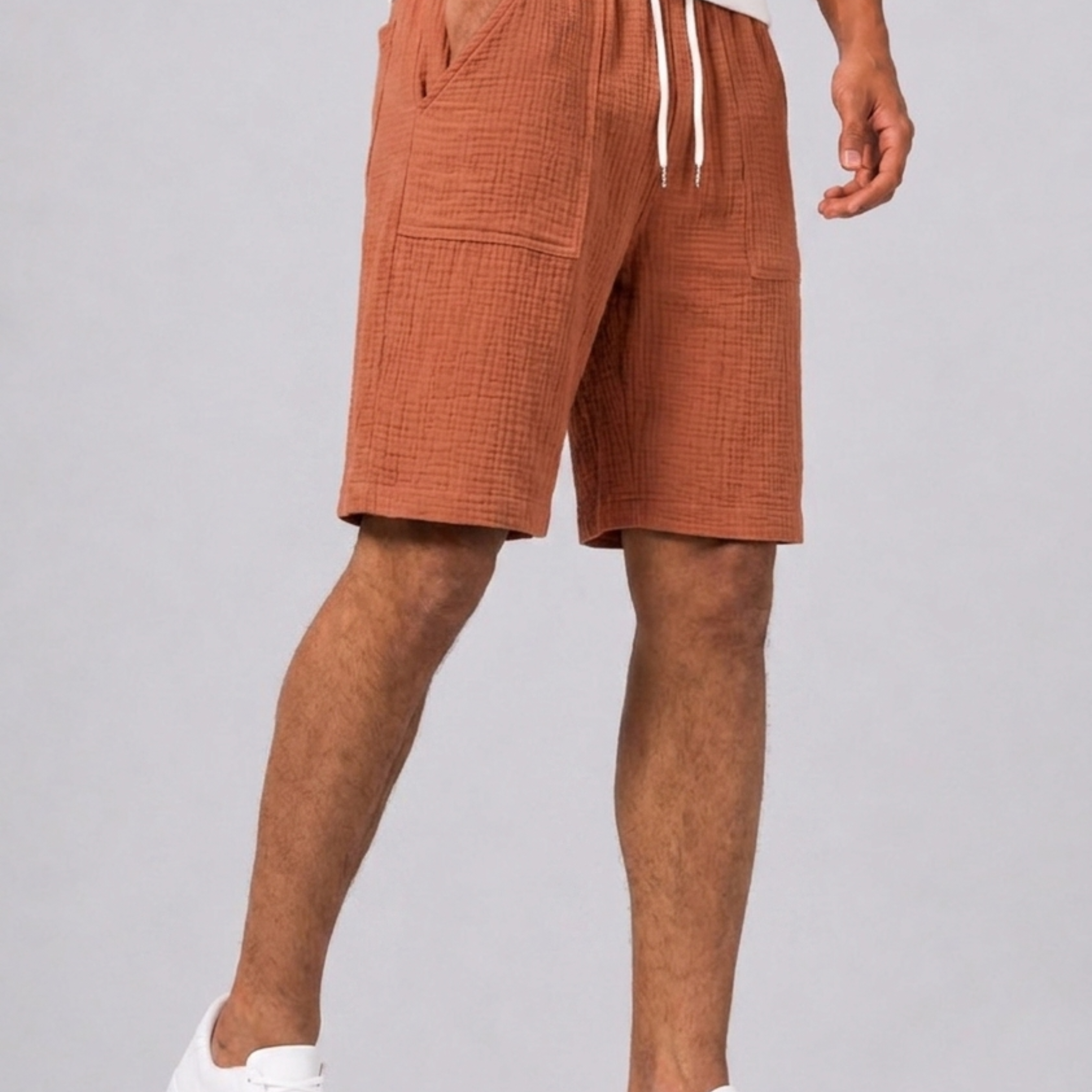 Bermuda Con Vita Elasticizzata E Coulisse