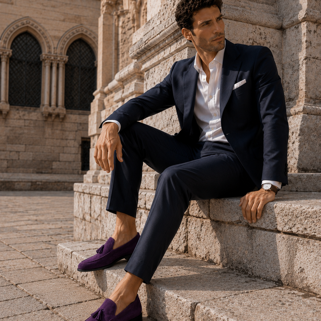 Maison Velutti | Mocassini in Suede con Nappine
