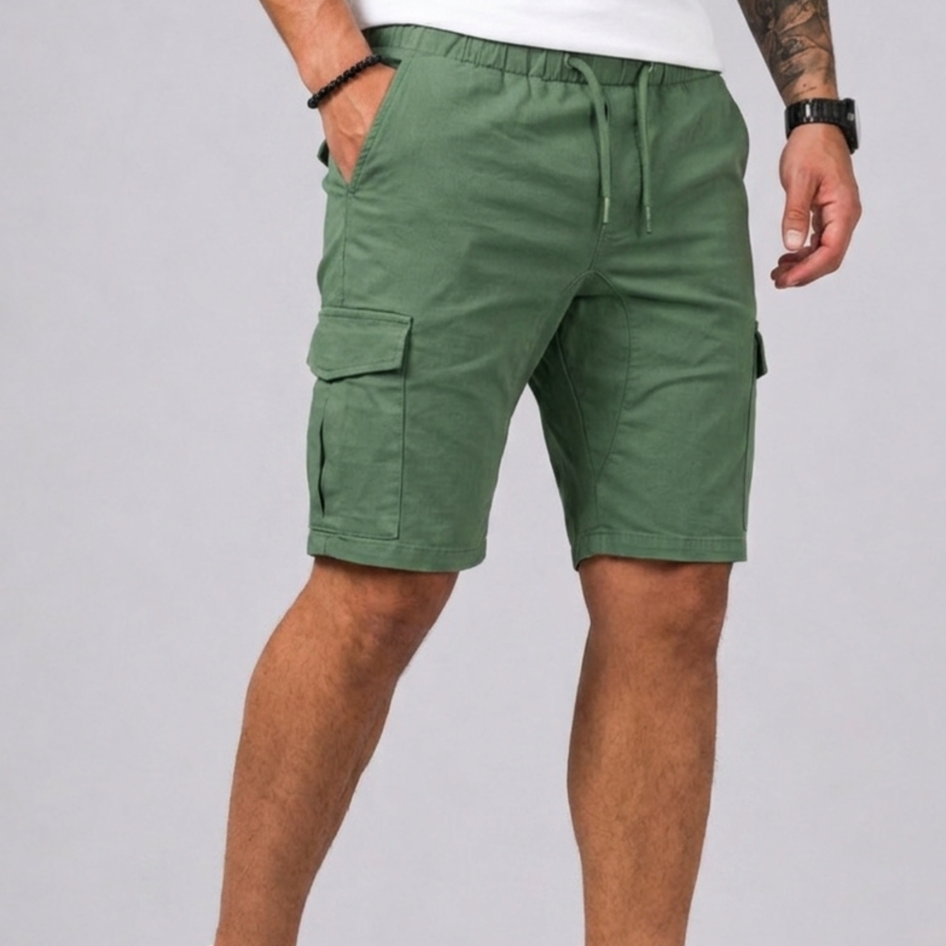 Bermuda Cargo Con Tasche Applicate