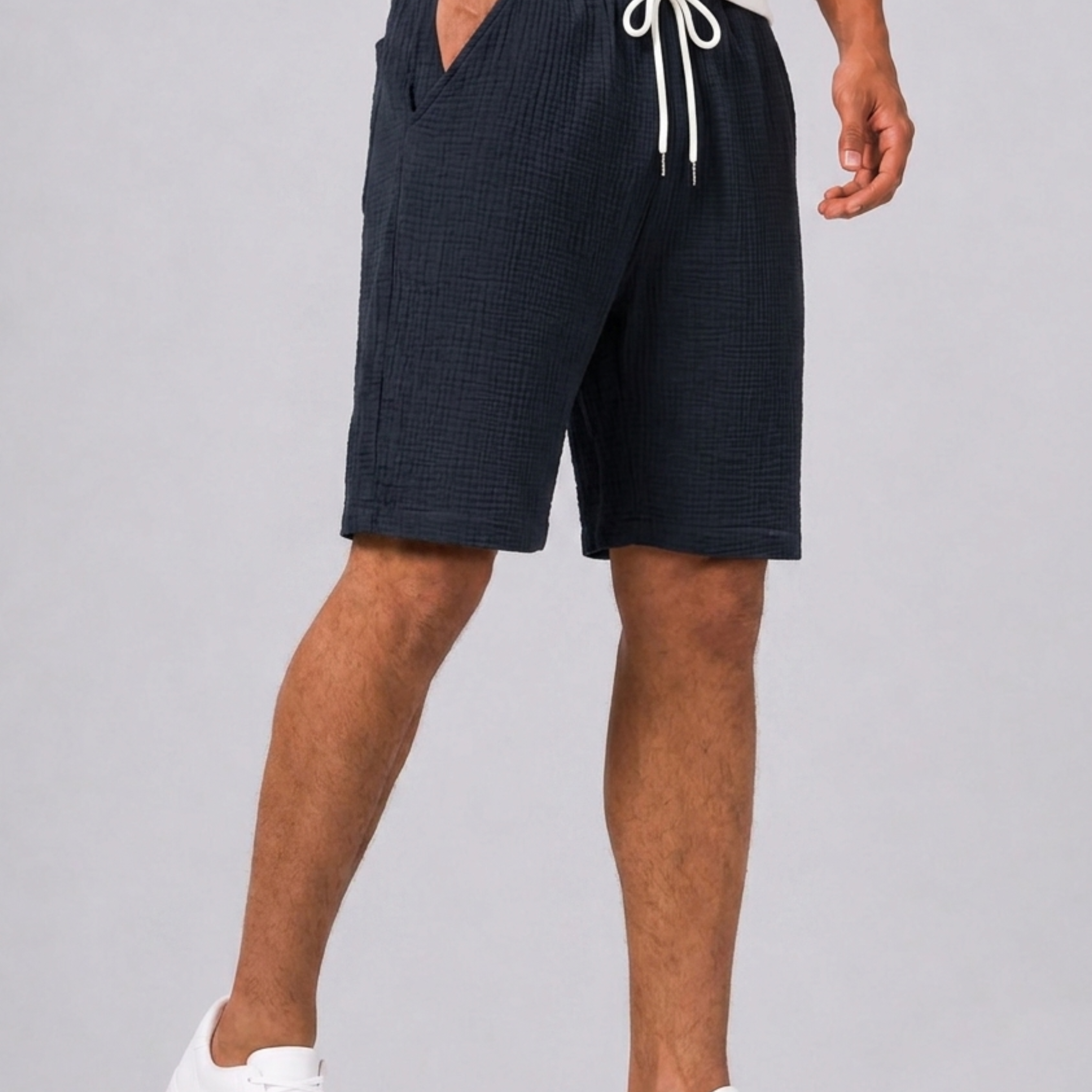 Bermuda Con Vita Elasticizzata E Coulisse