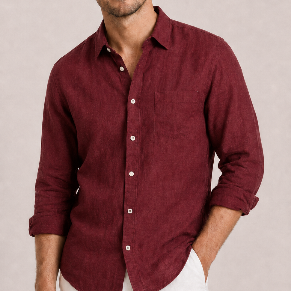 Maison Velutti | Camicia in Lino da Uomo