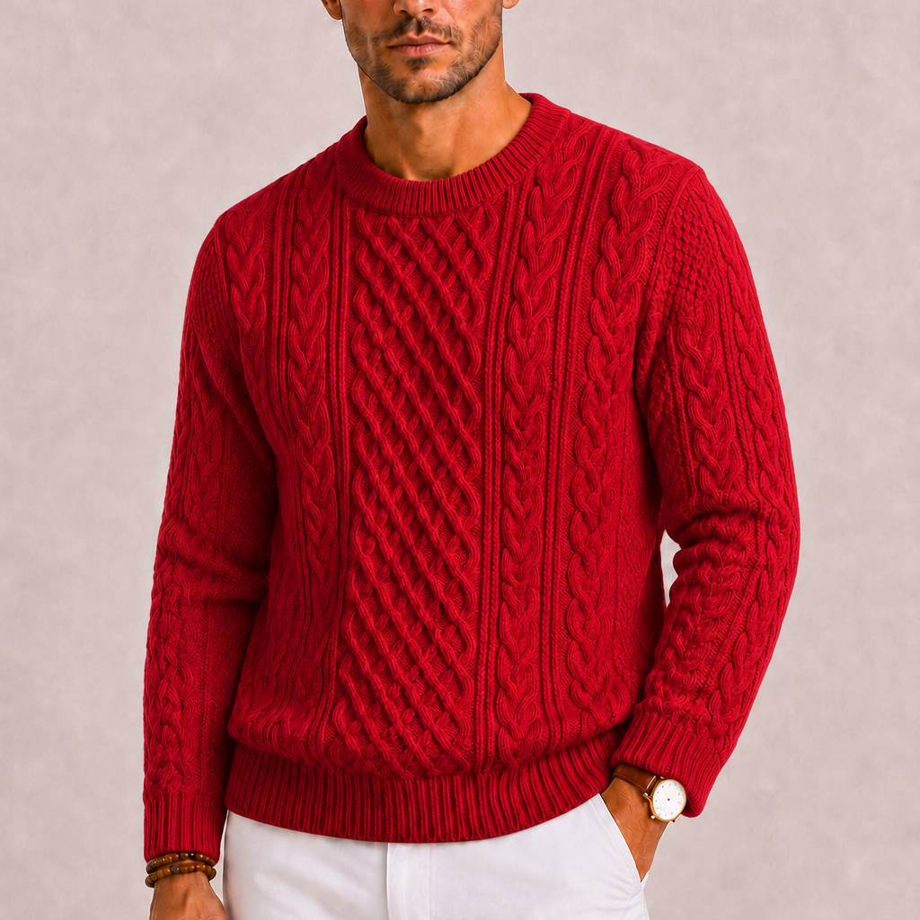 Maison Velutti | Maglione a Trecce da Uomo