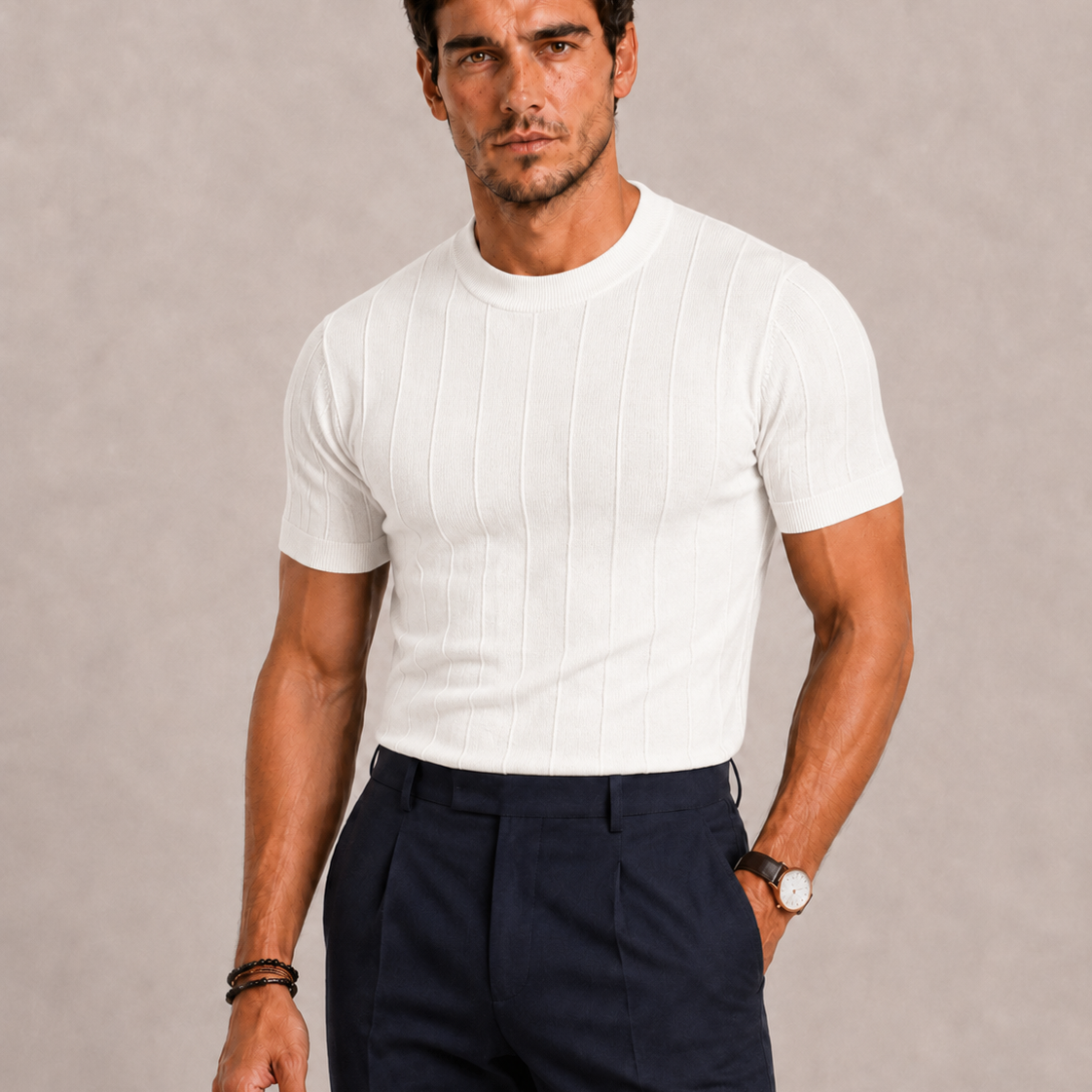 Maison Velutti | Polo in Maglia a Coste