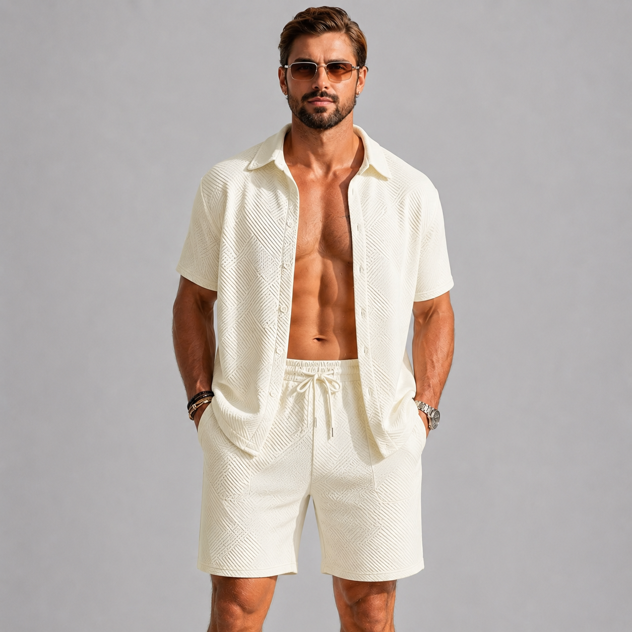 Maison Velutti | Completo Estivo con Camicia e Shorts