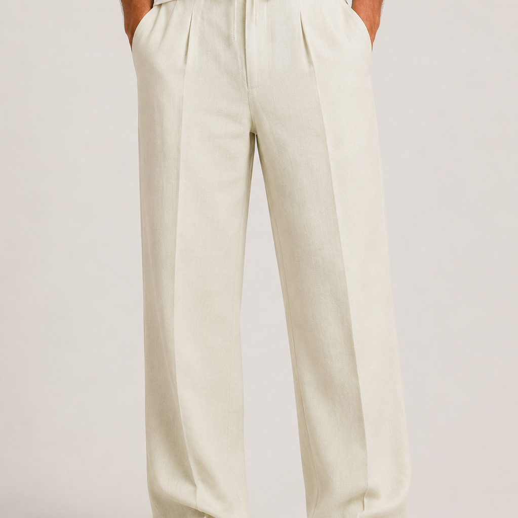 Maison Velutti | Pantaloni in Lino Relax Fit