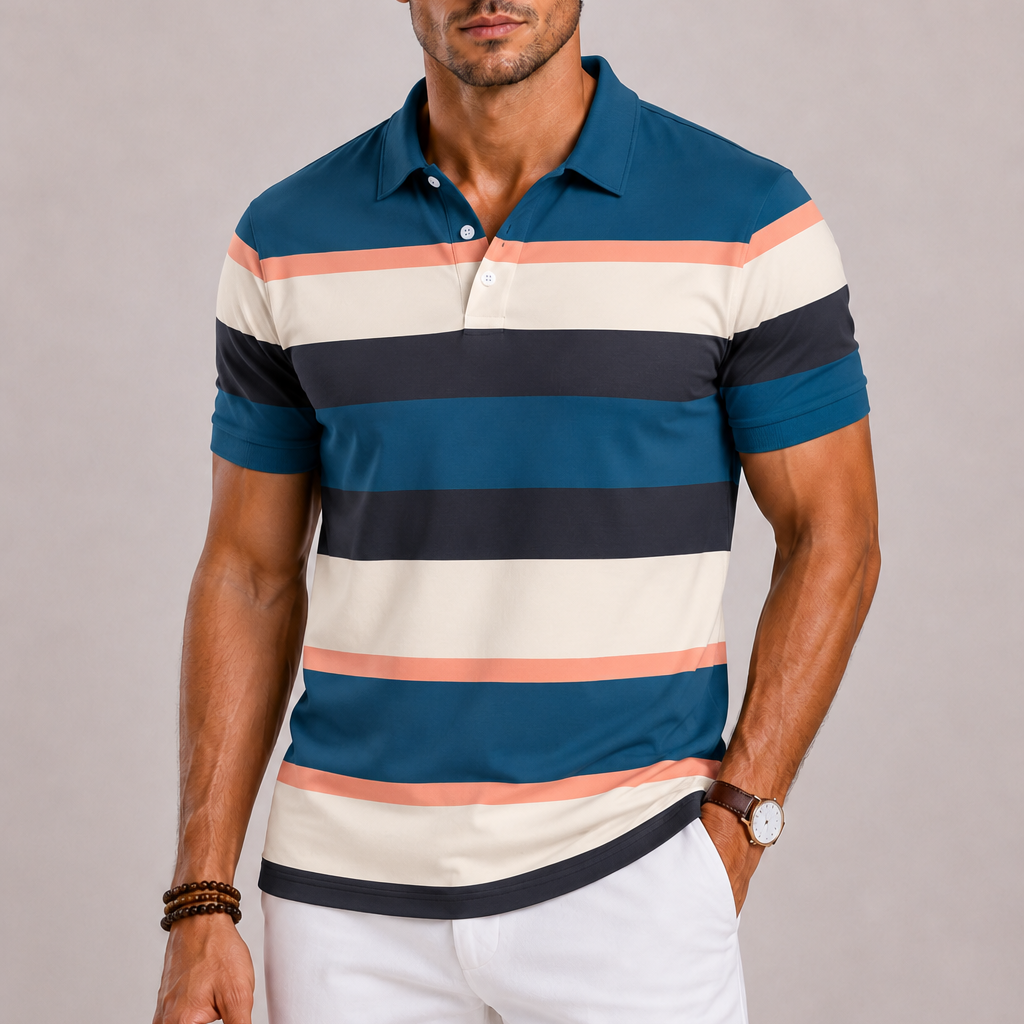 Maison Velutti | Polo a Righe Retro