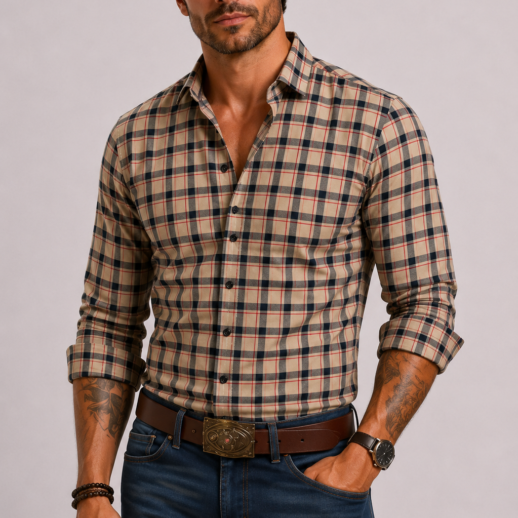 Maison Velutti | Camicia a Quadri da Uomo