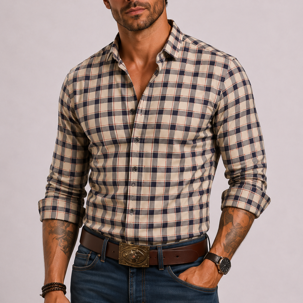 Maison Velutti | Camicia a Quadri da Uomo