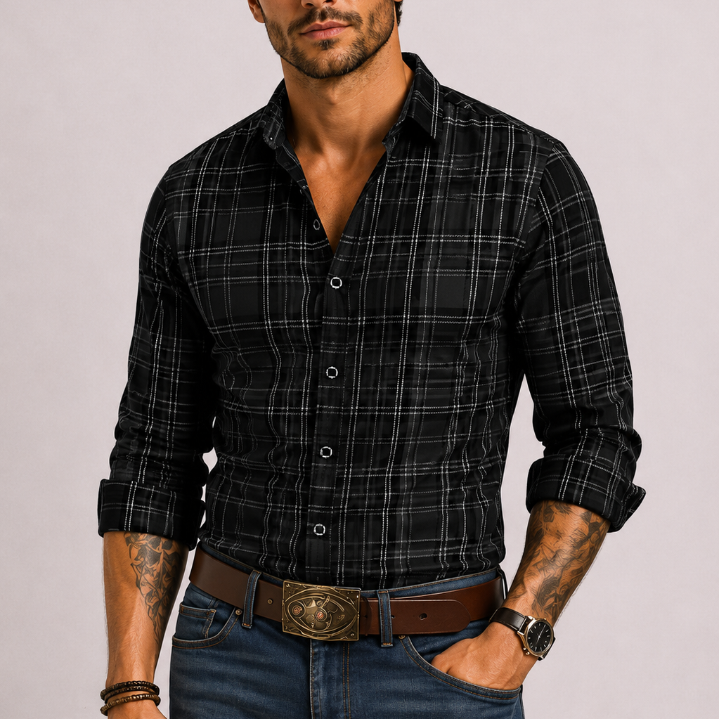 Maison Velutti | Camicia a Quadri da Uomo