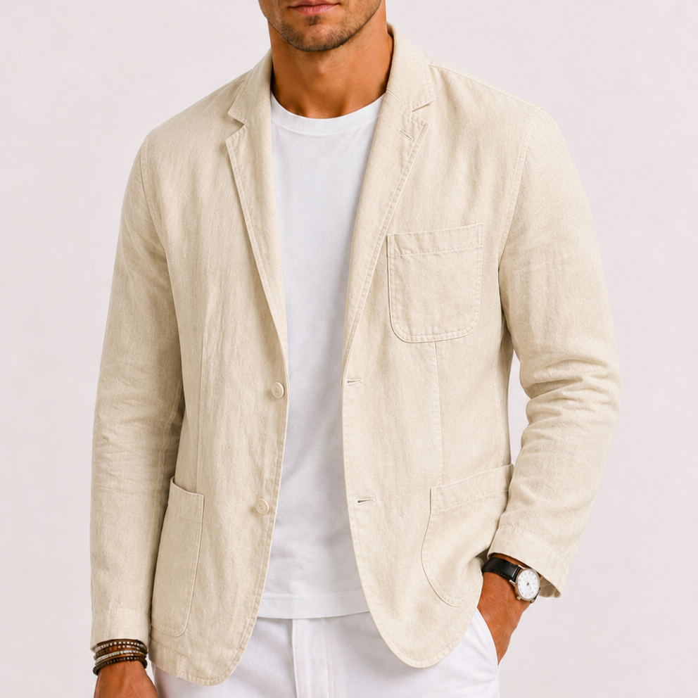 Maison Velutti | Blazer in Lino da Uomo