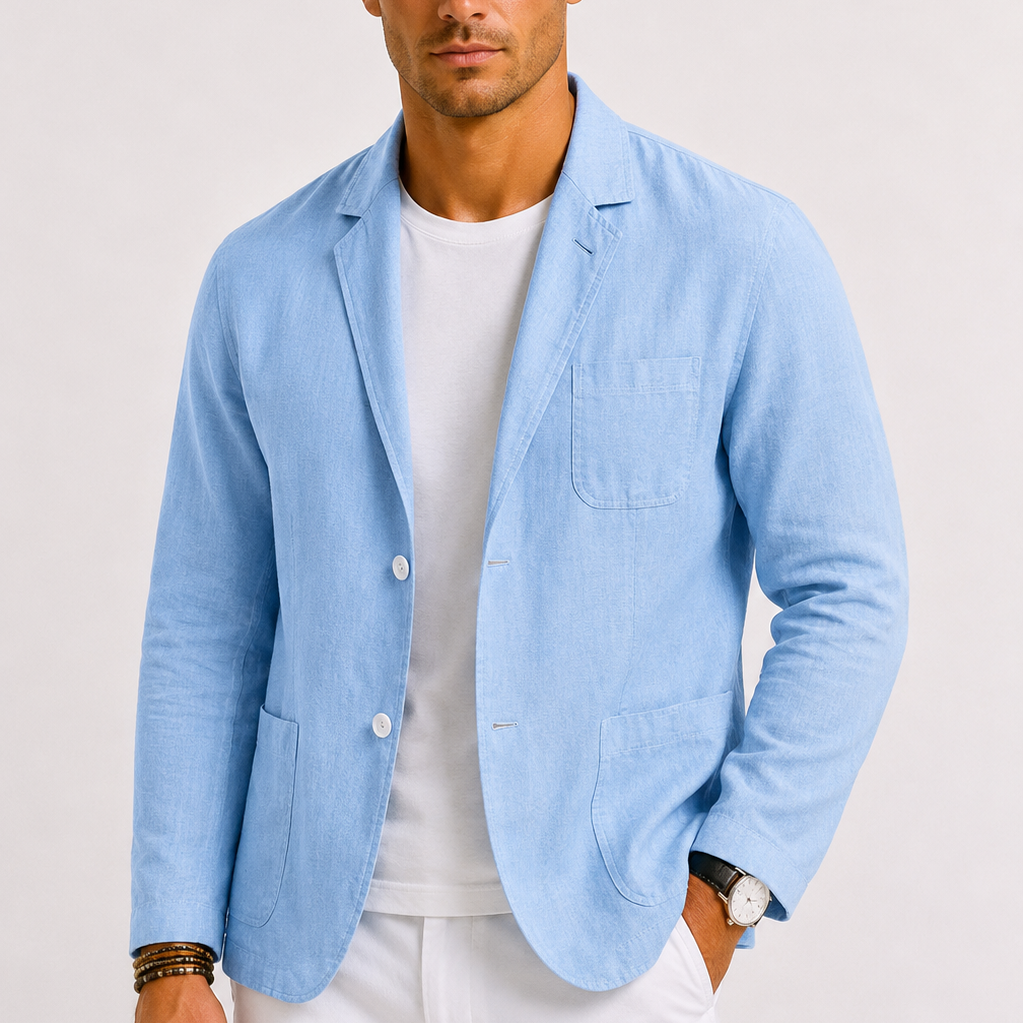 Maison Velutti | Blazer in Lino da Uomo