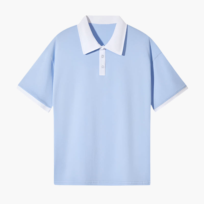 Polo Con Colletto A Contrasto E Maniche Corte