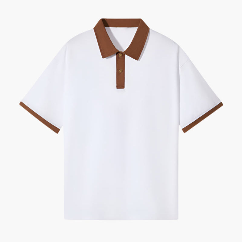 Polo Con Colletto A Contrasto E Maniche Corte