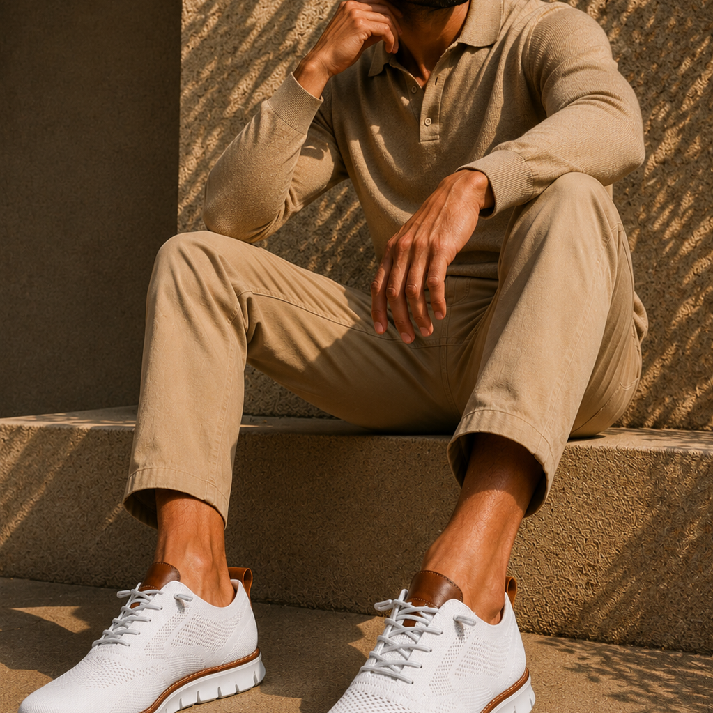 Sneakers Sportive Con Tomaia In Mesh Lavorato