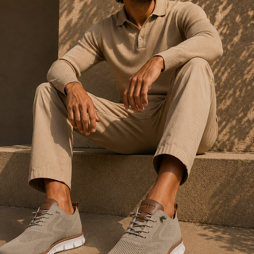 Sneakers Sportive Con Tomaia In Mesh Lavorato