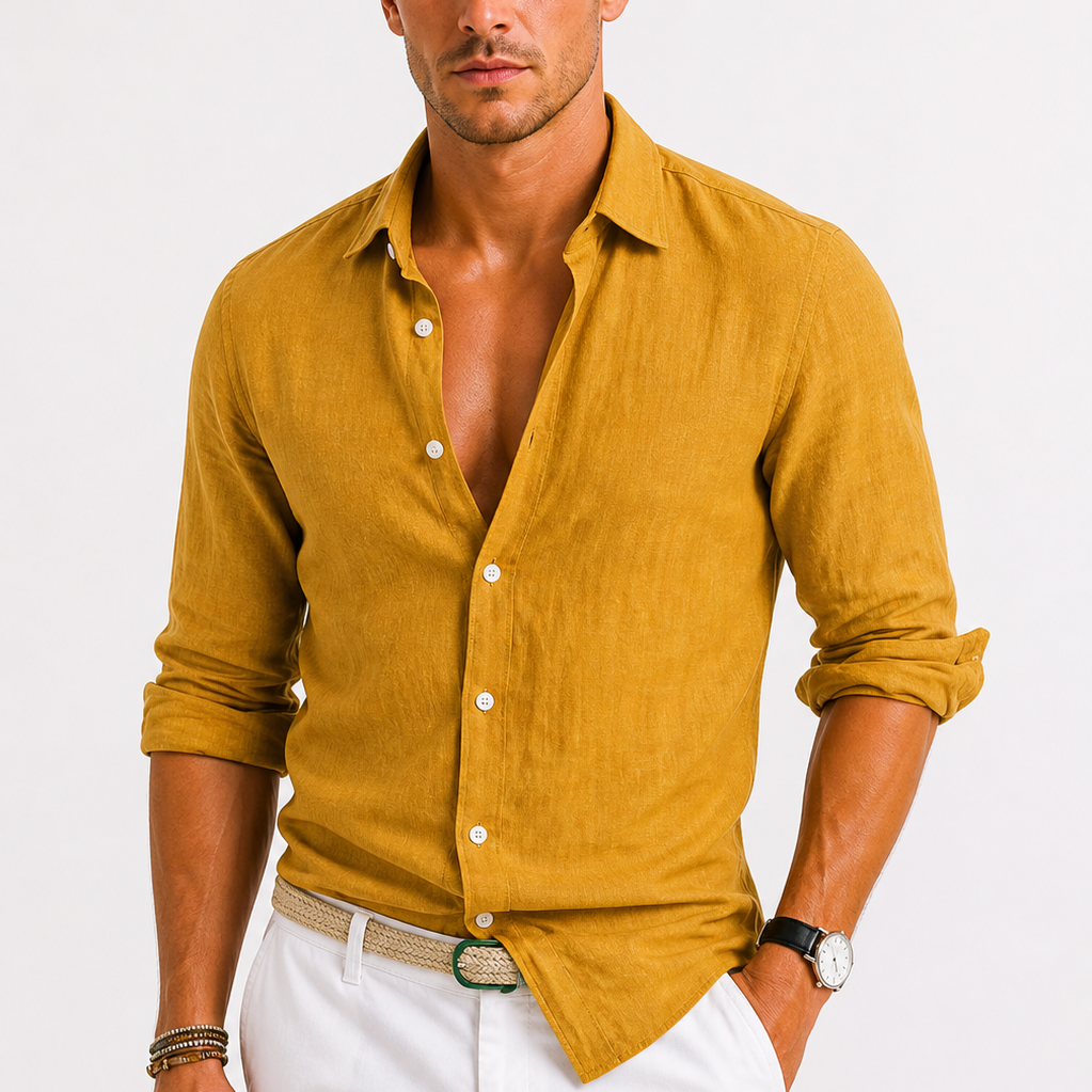 Maison Velutti | Camicia in Lino da Uomo