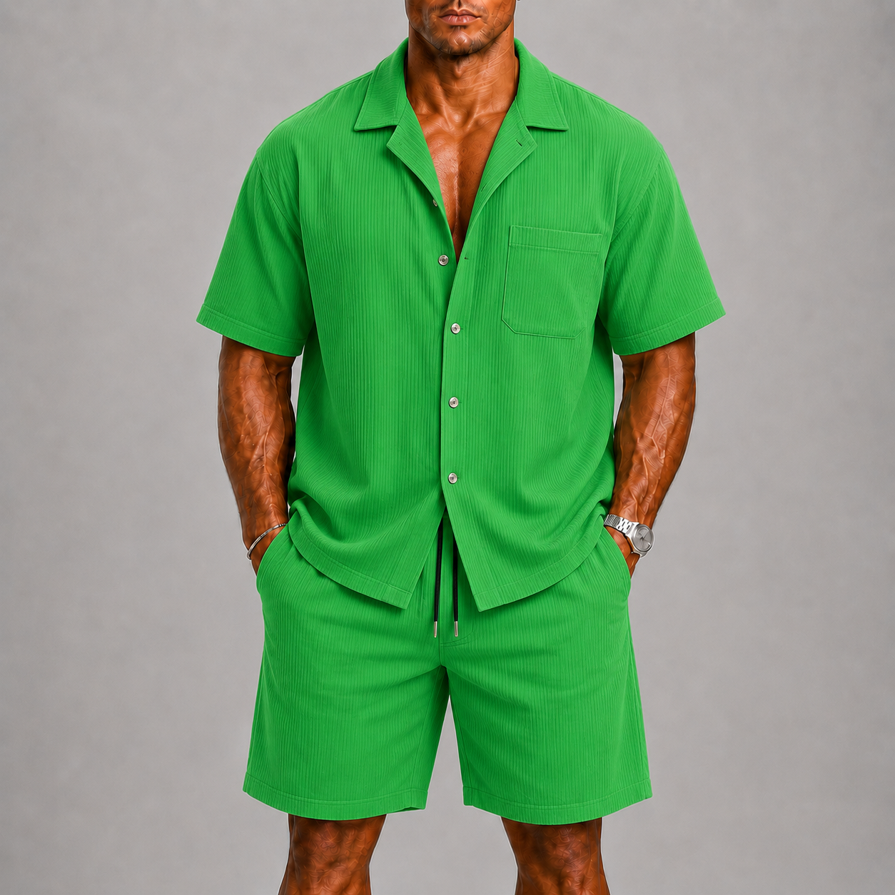 Maison Velutti | Completo Estivo con Camicia e Shorts
