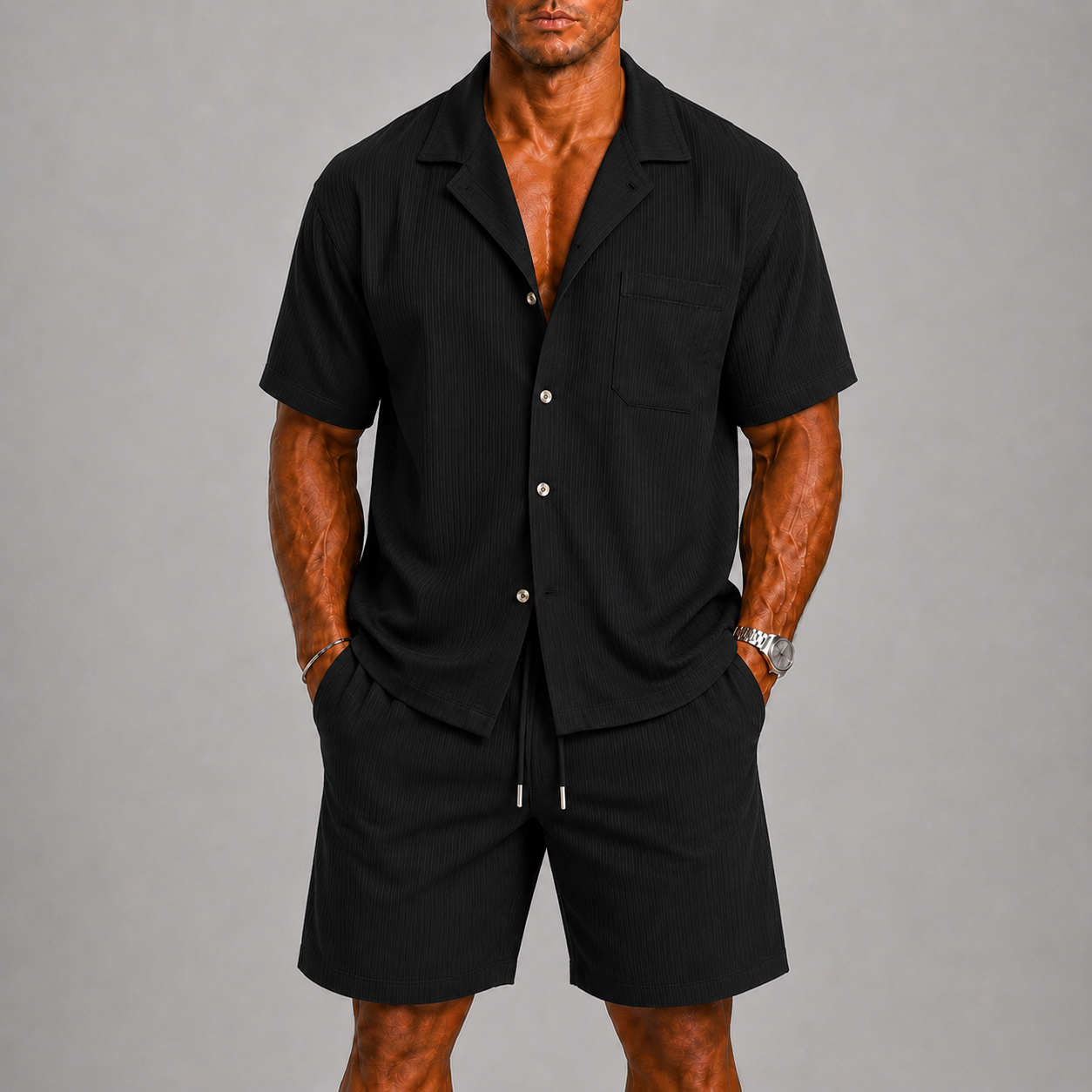 Maison Velutti | Completo Estivo con Camicia e Shorts