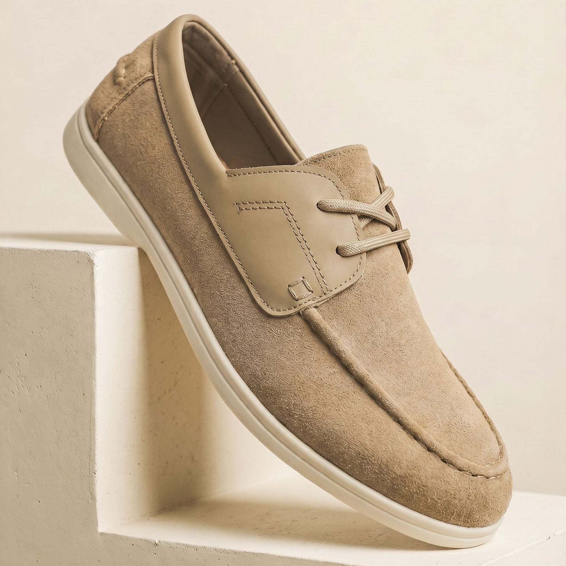 Scarpe In Camoscio Con Lacci Da Uomo