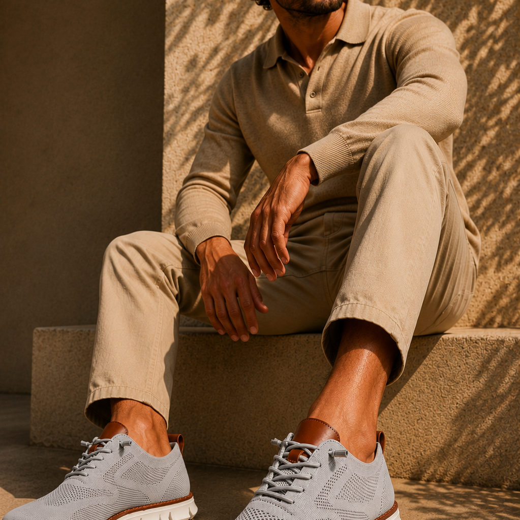 Sneakers Sportive Con Tomaia In Mesh Lavorato