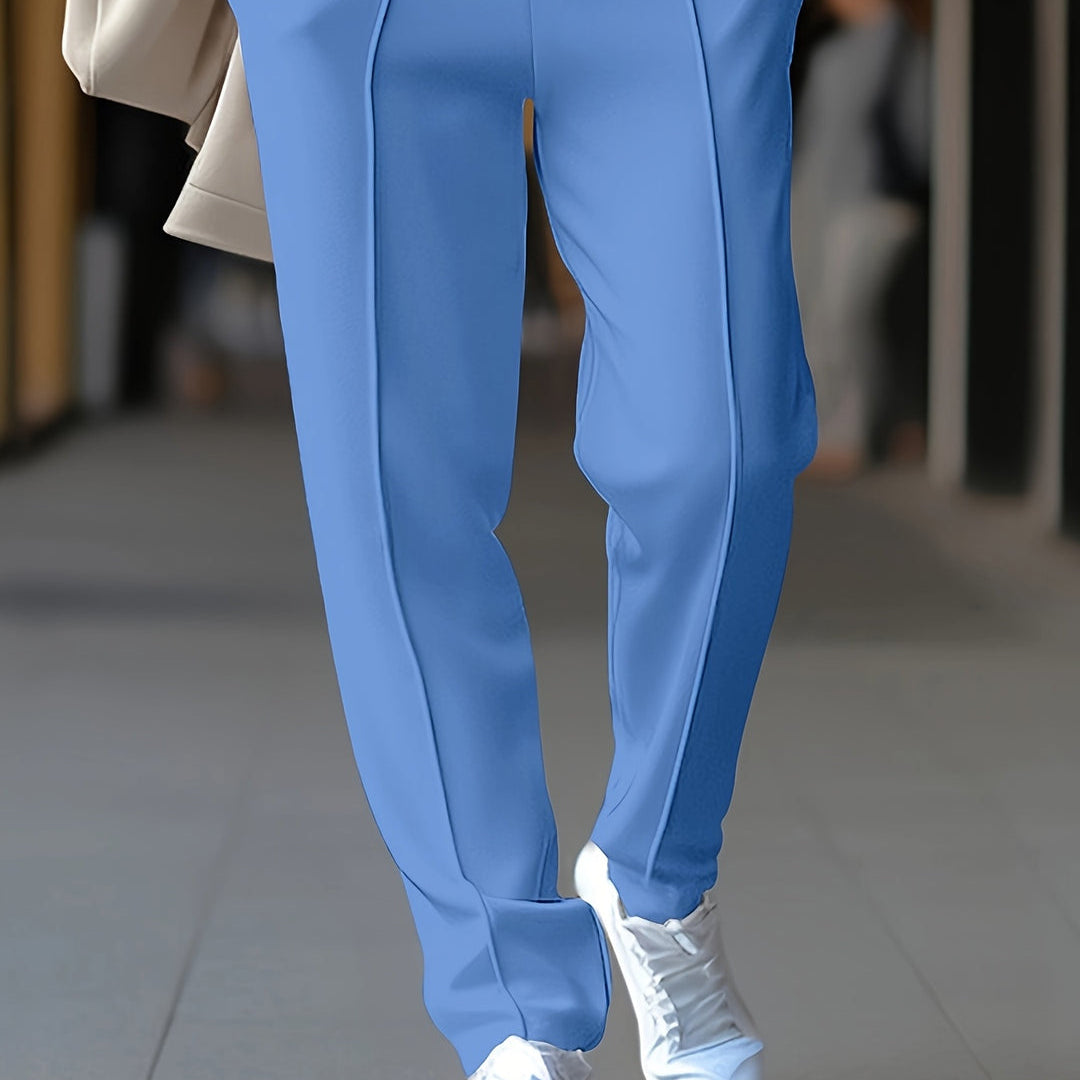 Pantaloni Sportivi Con Coulisse E Gamba Dritta