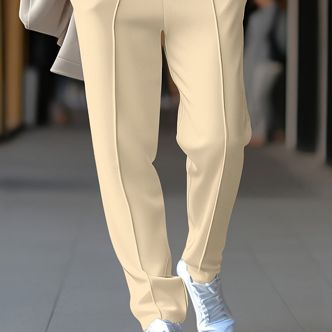 Pantaloni Sportivi Con Coulisse E Gamba Dritta