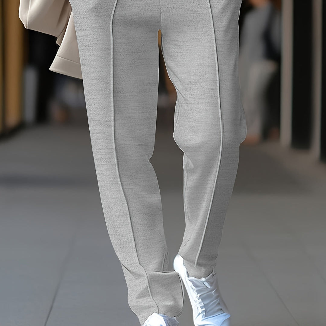 Pantaloni Sportivi Con Coulisse E Gamba Dritta