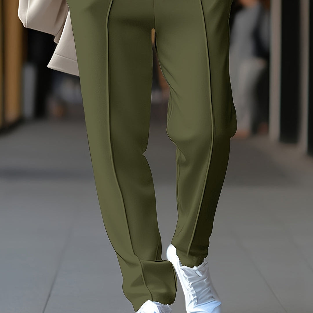 Pantaloni Sportivi Con Coulisse E Gamba Dritta