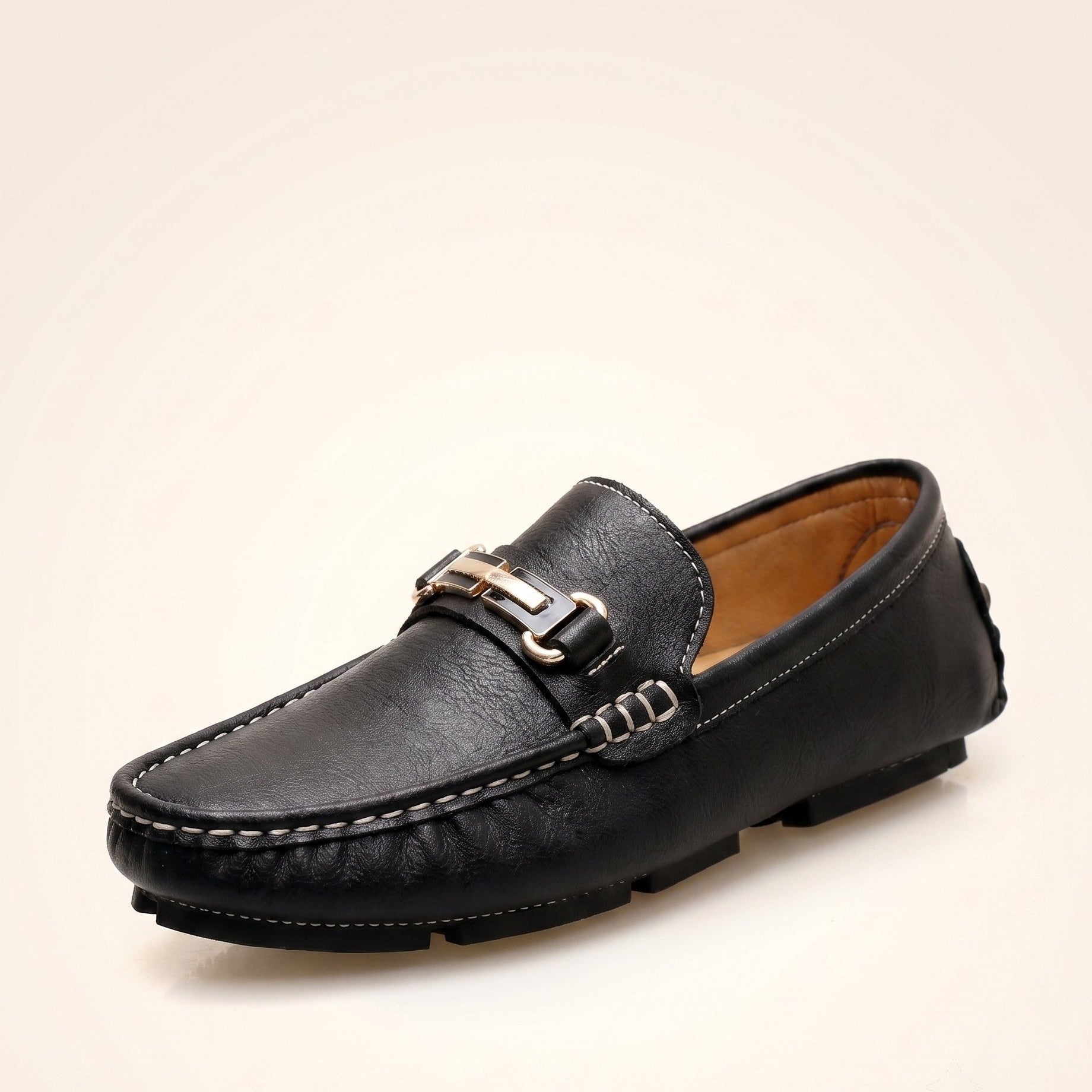 Mocassini Slip On Con Finitura Martellata