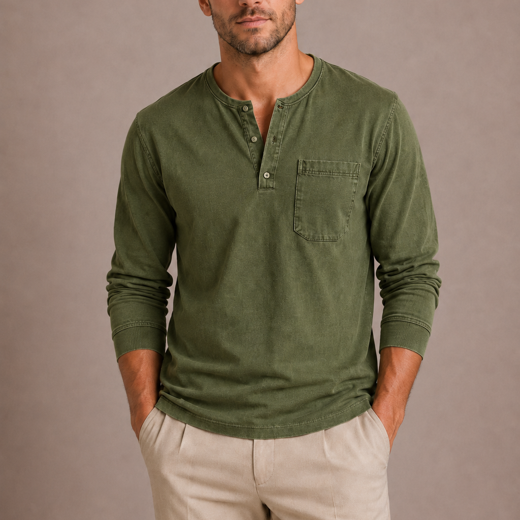 Maison Velutti | Maglia Henley da Uomo