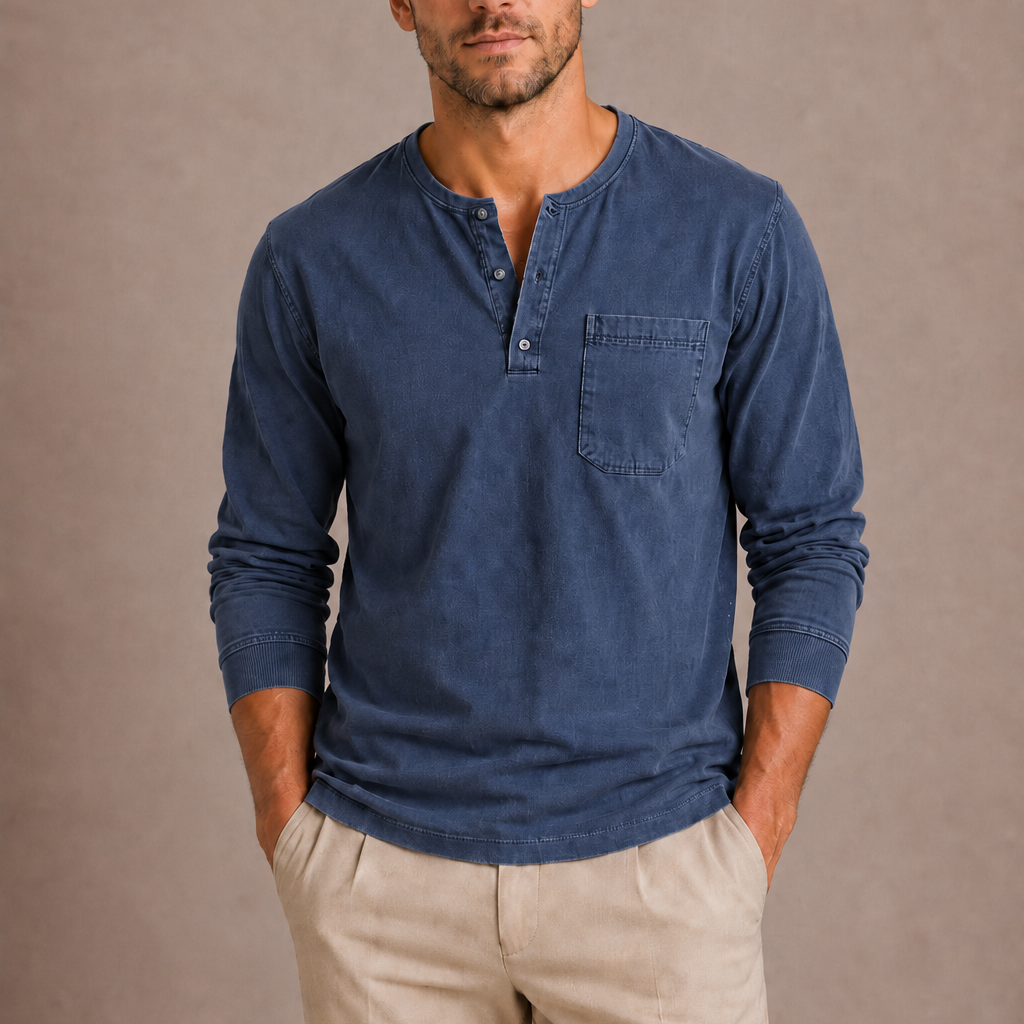Maison Velutti | Maglia Henley da Uomo