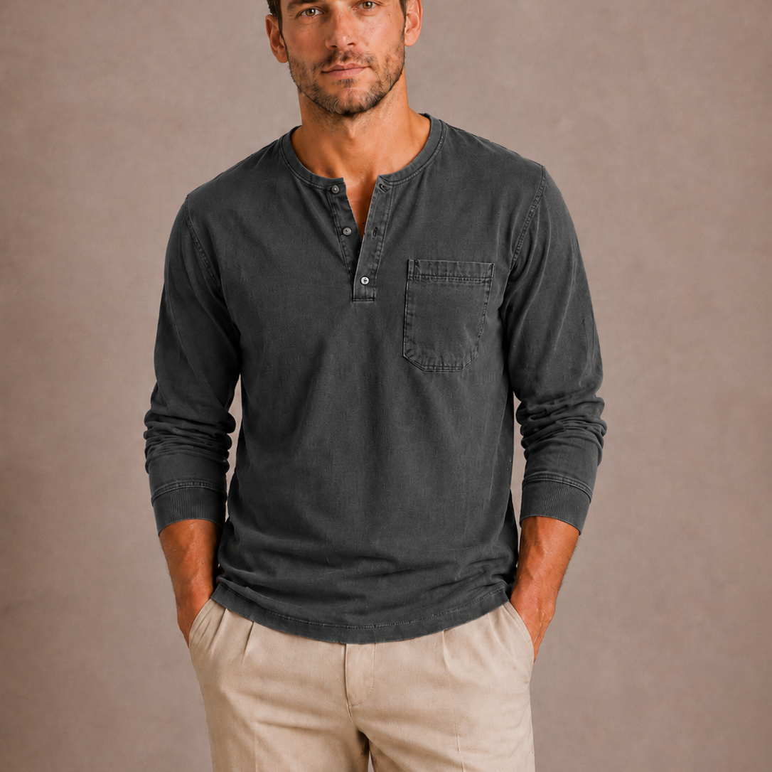 Maison Velutti | Maglia Henley da Uomo