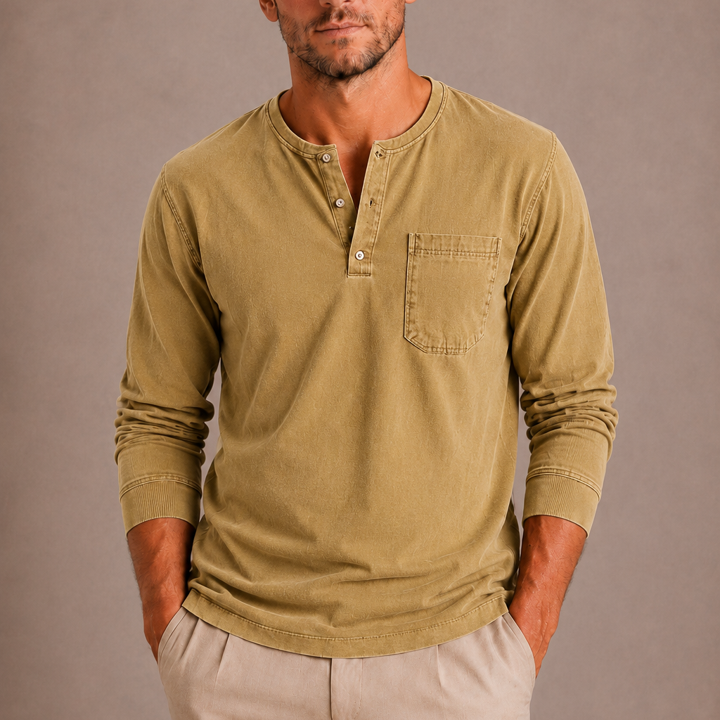 Maison Velutti | Maglia Henley da Uomo