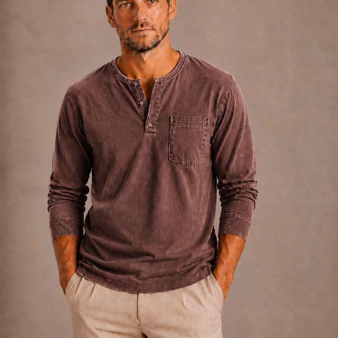 Maison Velutti | Maglia Henley da Uomo