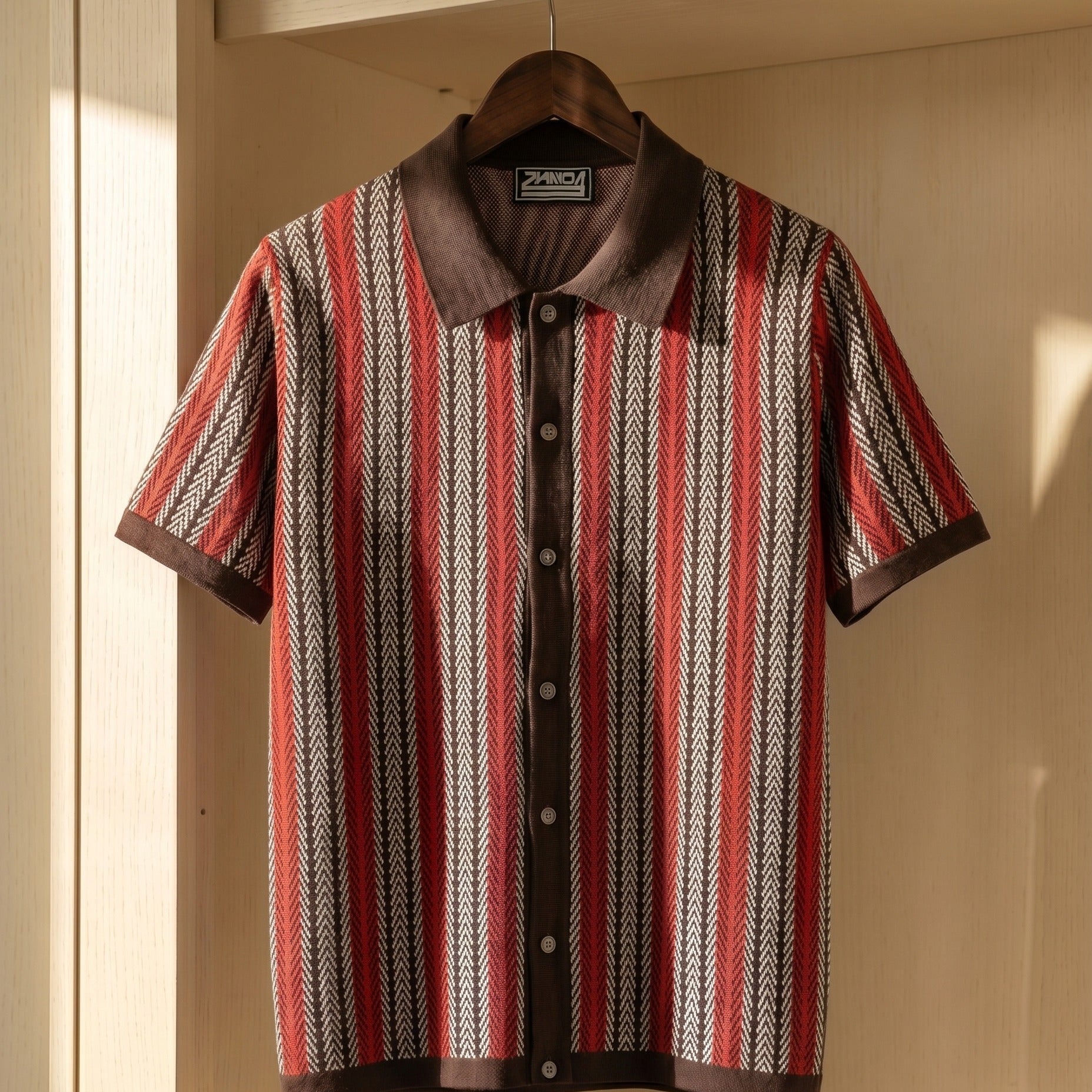 Polo In Maglia Con Bottoni E Colletto Classico