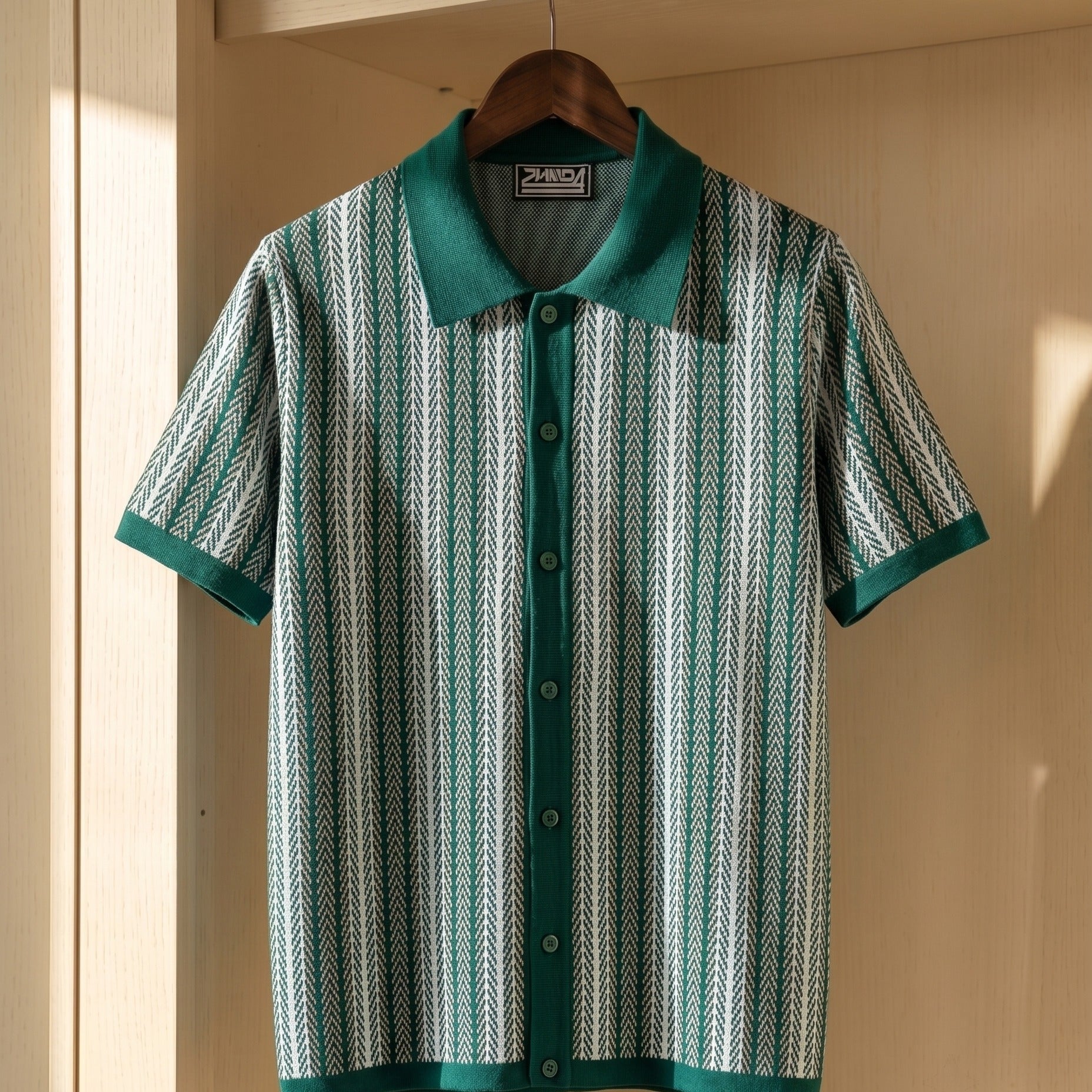 Polo In Maglia Con Bottoni E Colletto Classico